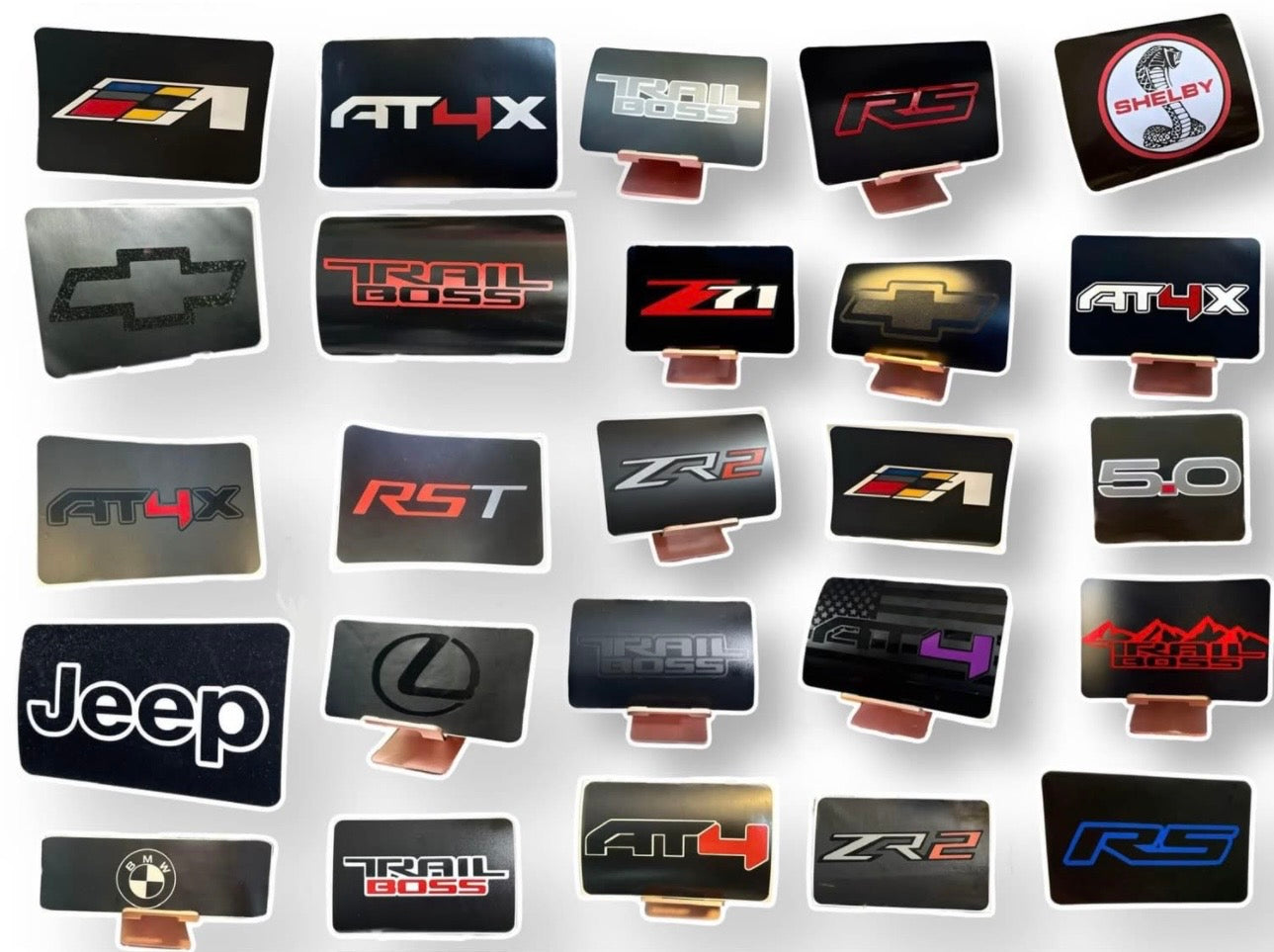 Custom SunVisor Warning Label Blackouts