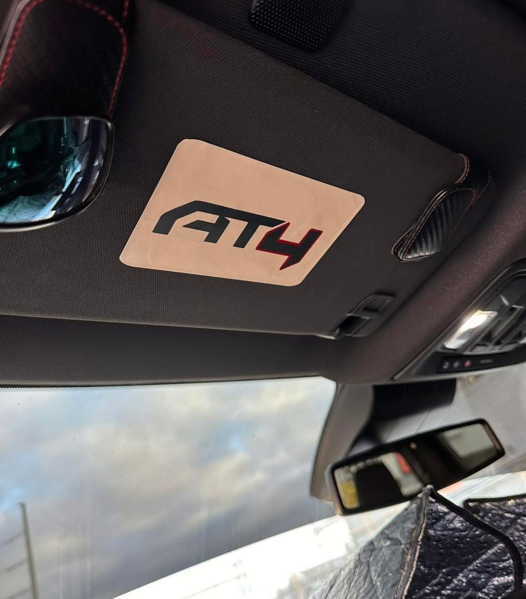 Custom SunVisor Warning Label Blackouts